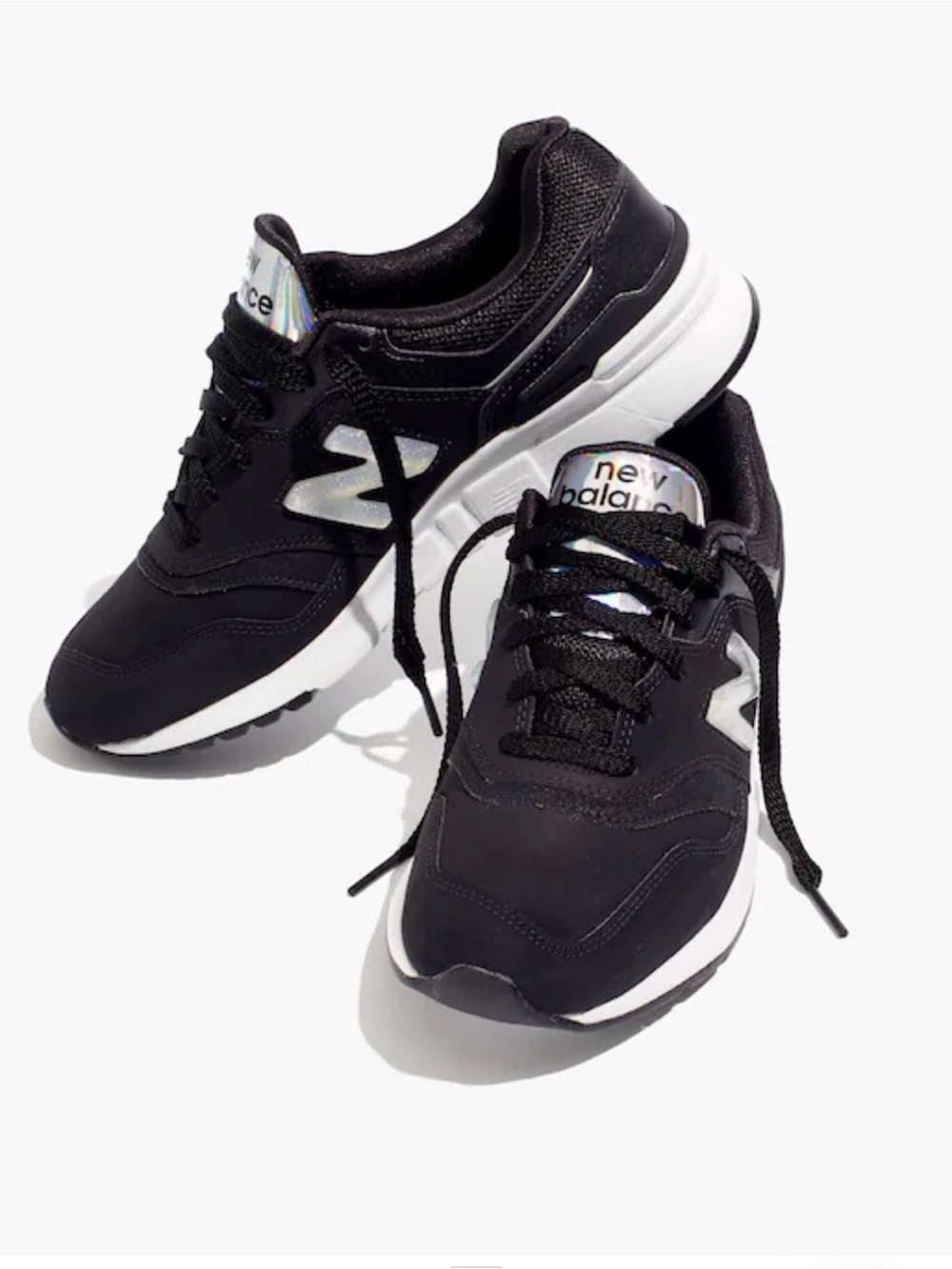 New Balance for Madewell 997 Classic Sneakers- NIB- Black Silver- Size 9